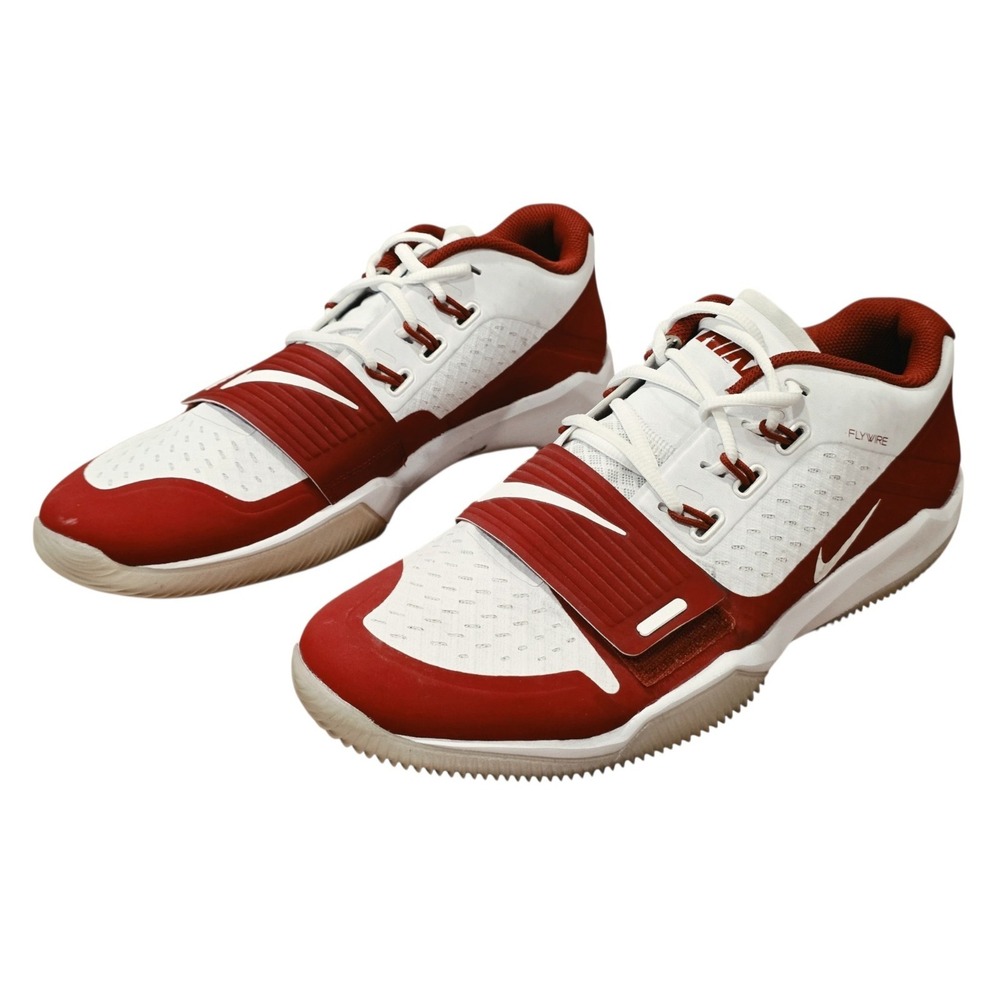 Nike Alpha Menace Turf Low Football Shoes Men's 11.5 White Red BV3997-106 New